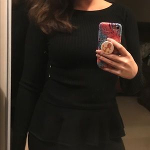 Tory Burch Peplum Sweater ✴️ (Offers Welcome!)